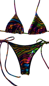 Neon Zebra 2-Pc Bikini