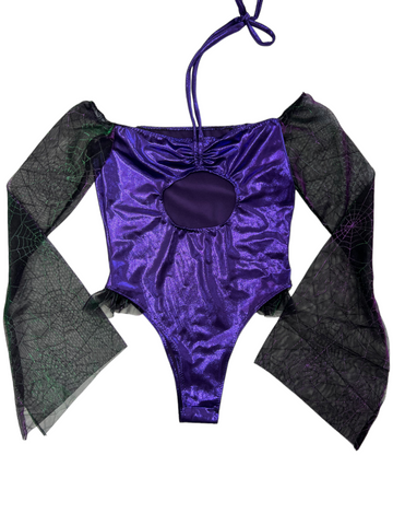 M/L Purple Bodysuit OOAK
