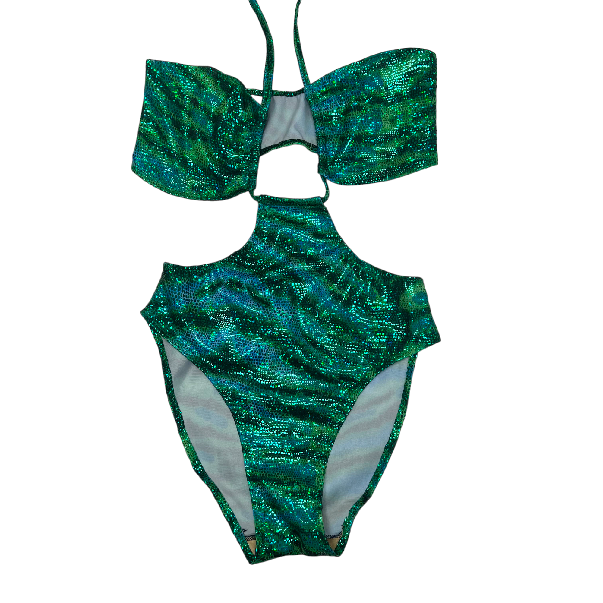 Emerald Tiger Bodysuit - OOAK XS/S/L